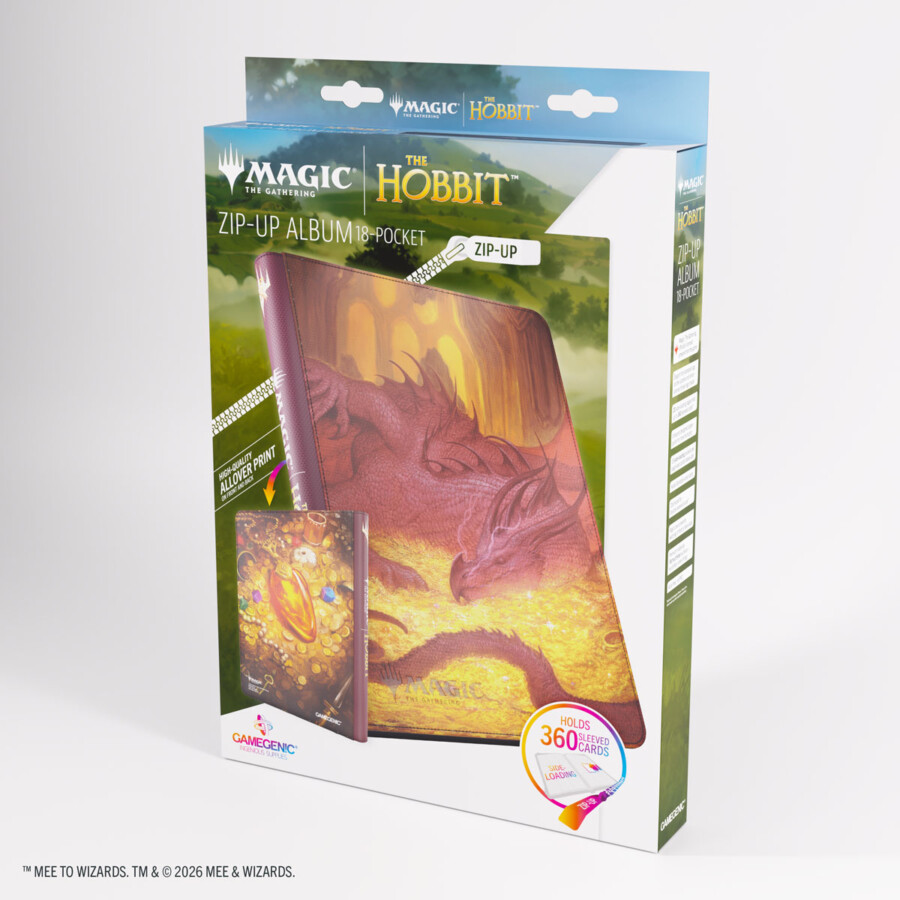 Gamegenic (GG) : MTG Hobbit Zip-Up Album 18-Pocket - Smaug's Mox