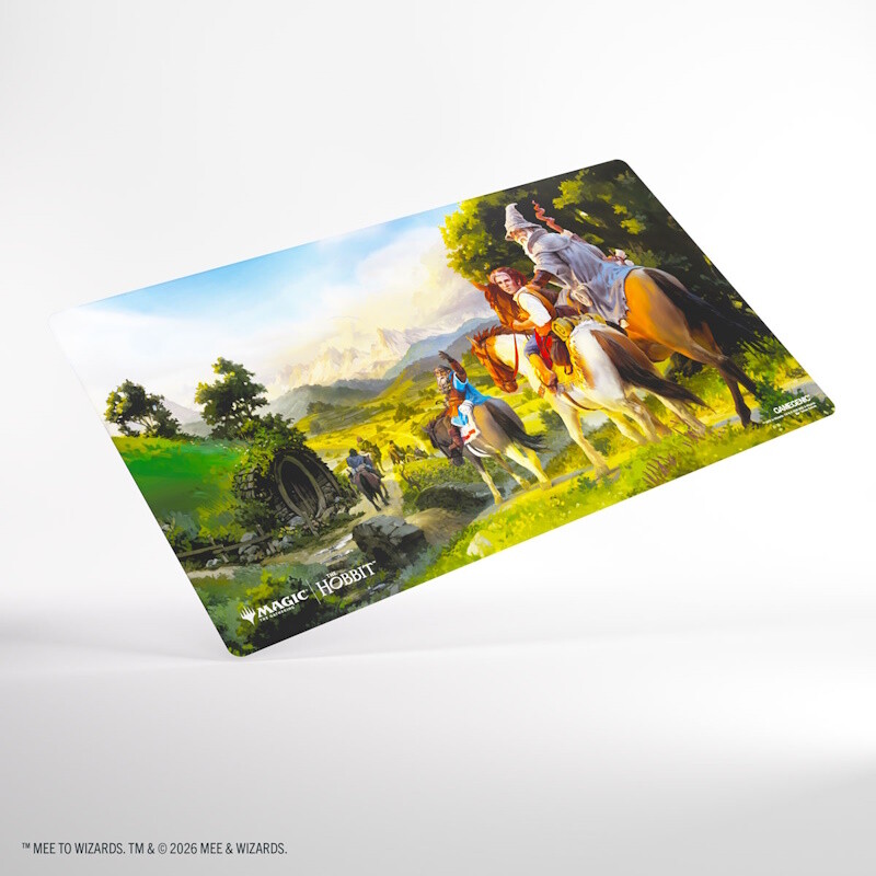 Gamegenic (GG) : MTG : Tapis Playmat (60x35cm) - Hobbit Prime Playmat - Leaving Hobbiton