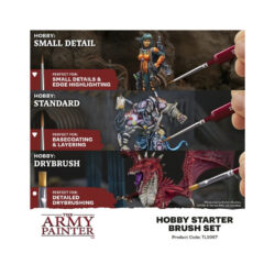 Pinceaux Army Painter – Pinceaux – Hobby Starter Brush Set