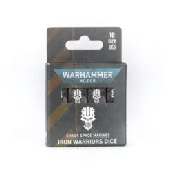 W40K – Chaos Space Marines : Iron Warriors – Set de Dés / Dice Set [42-17]