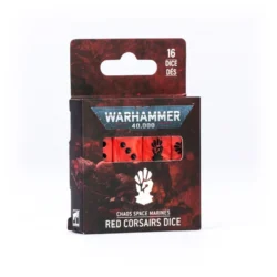 W40K – Chaos Space Marines : Red-Corsairs – Set de Dés / Dice Set (43-115)