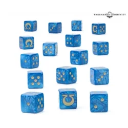 W40K – Space Marines Ultramarines – Set de Dés / Dice Set (55-66)