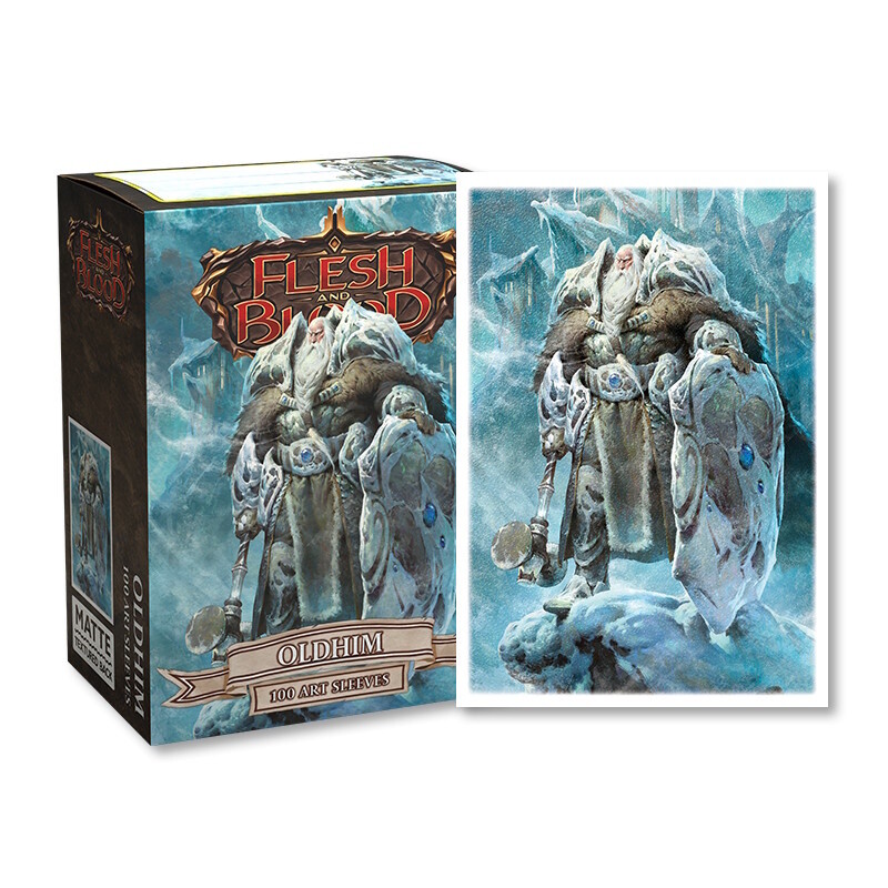 Protège Cartes - Dragon Shield : DS100 – Matte Art STD x100 - Oldhim (Flesh and Blood FAB)