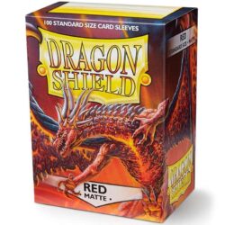 Protège Cartes – Dragon Shield : DS100 – MATTE – (STD x100) : Rouge – Red