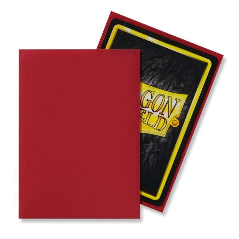 Protège Cartes – Dragon Shield : DS100 – MATTE – (STD x100) : Rouge - Red – Image 2