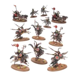 AOS – Destruction – Gloomspite Gitz : (Fer de Lance / Spearhead) Grognemeute de Chasse (x11 Figurines) (70-894)