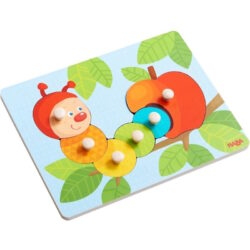 HABA – Puzzle en Bois – Bébés 4pcs – Chenille Mina (HABA)