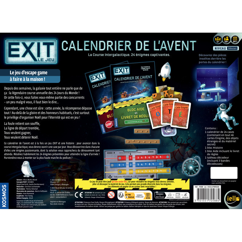 IELLO - EXIT : Calendrier de l'Avent (2026) - Course Intergalactique – Image 3