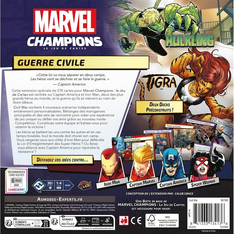 Marvel Champions - Le jeu de cartes : Extension Campagne - Civil War – Image 2