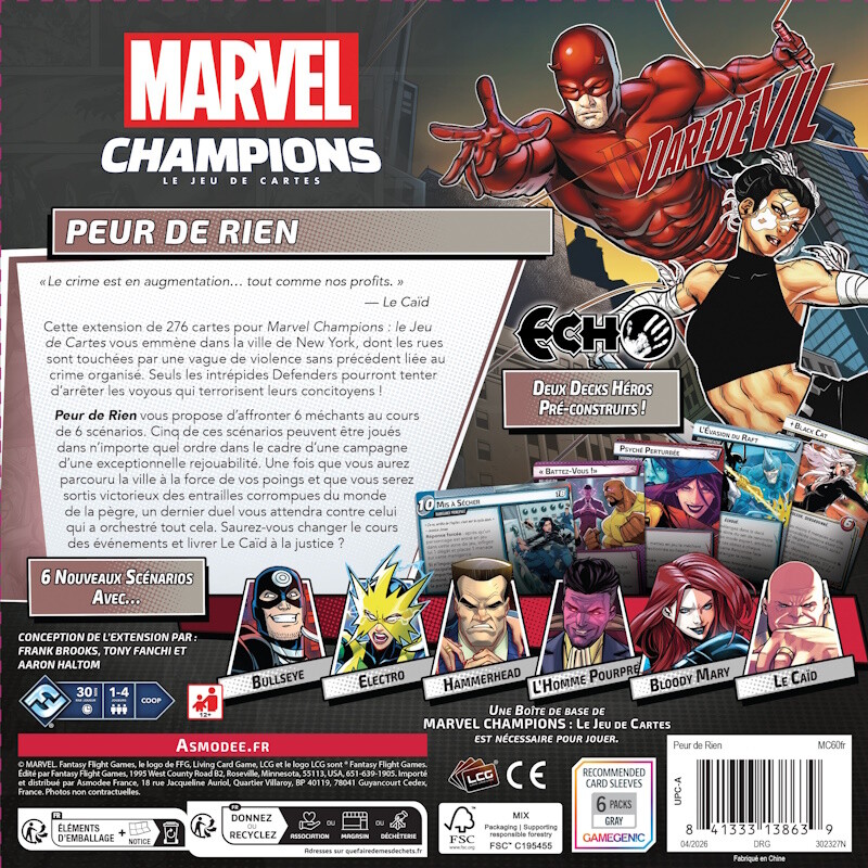 Marvel Champions - Le jeu de cartes : Extension Campagne - Peur de Rien – Image 2