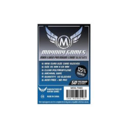 Mayday Games – Protèges Cartes 50pc (45×68 mm) – Mini Euro PREMIUM
