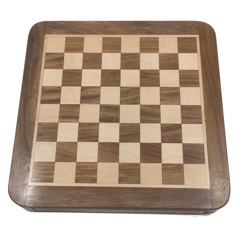 Jeu d'échec - Echiquier Tiroir 25cm x 25cm / Roi 45mm – Image 2