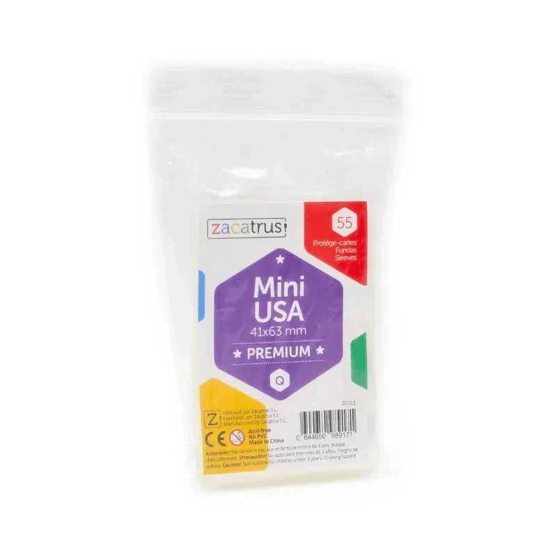 Protège-cartes Zacatrus - Mini USA Premium 55u (41x63mm)