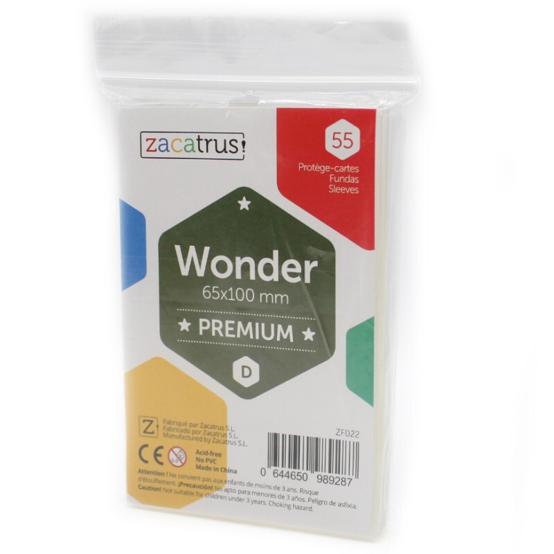 Protège-cartes Zacatrus - Wonders Premium 55u (65x100mm)
