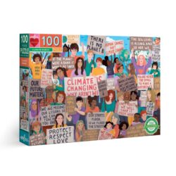 Eeboo – Puzzle 100 pièces – Marche pour le climat