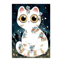 DJECO – PUZZLES – WIZZY PUZZLES – Chats câlins – 50 pcs