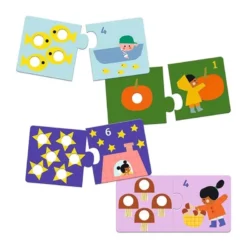 DJECO – PUZZLE – Duo – Premiers chiffres (24 pcs)