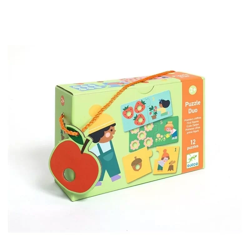 DJECO - PUZZLE - Duo - Premiers chiffres (24 pcs)