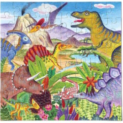 Eeboo – Puzzle 64pc – Dinosaur Island
