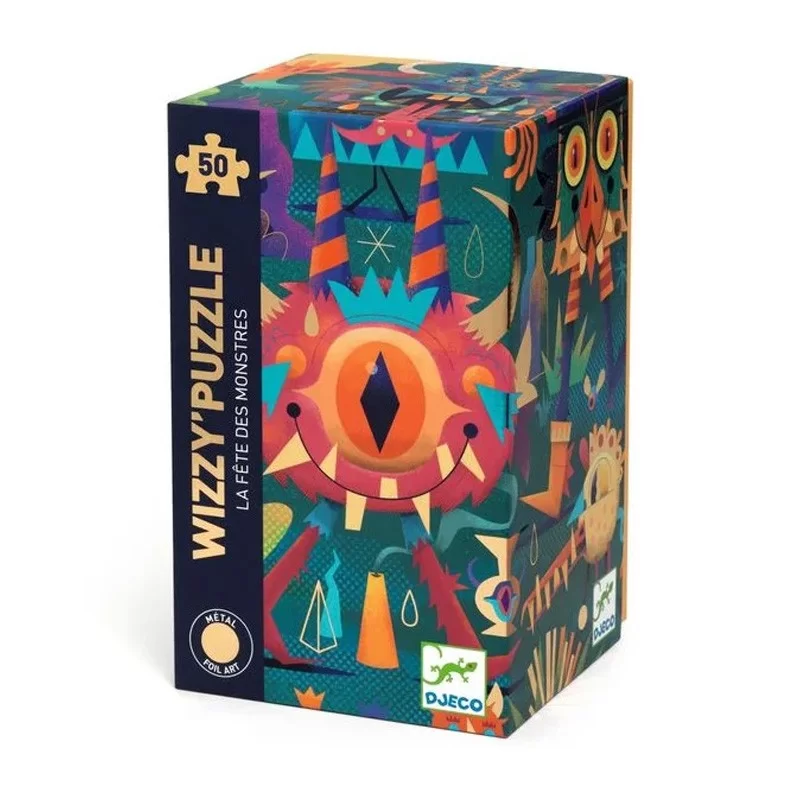 DJECO - PUZZLES - WIZZY PUZZLES - La fête des monstres - 50 pcs