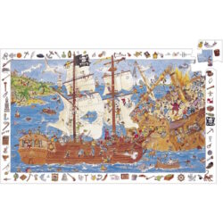 DJECO – PUZZLES – PUZZLES OBSERVATIONS – Les Pirates – 100 pcs