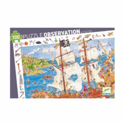 DJECO – PUZZLES – PUZZLES OBSERVATIONS – Les Pirates – 100 pcs