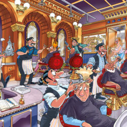 Puzzle – 1000 pcs – Wasgij Mystery 27 – Un Rasage De Très Très Près !