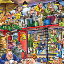 Puzzle – 1000 pcs – Wasgij Mystery 28 – Folie Féline