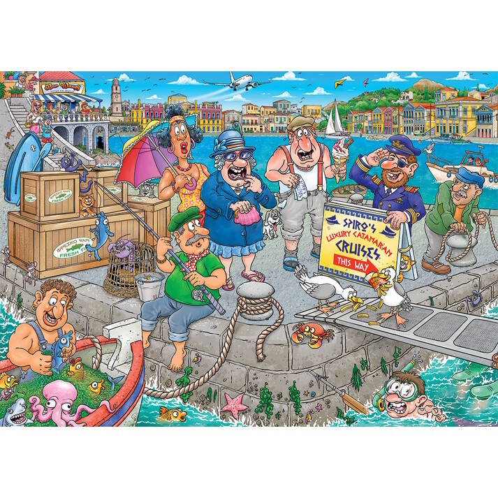 Puzzle - 1000 pcs - Wasgij Original 47 - Le Radeau À La Dérive – Image 2