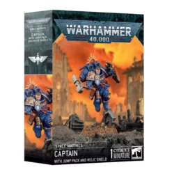 W40K – Space Marines – Capitaine avec Reacteur Dorsal et Bouclier Relique [48-102]