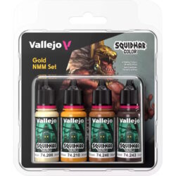 Vallejo – Squidmar Color Set – (4) – Gold NMM set [74310]