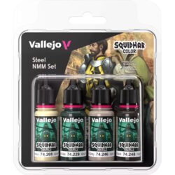 Vallejo – Squidmar Color Set – (4) – Steel NMM set [74311]