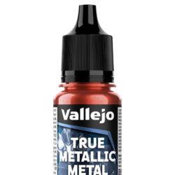Vallejo True Metallic – 18ML – TMM : Rouge Rubis – Red Ruby – BASE 146 [77146]