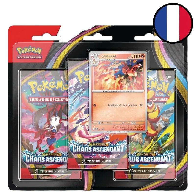 Pokémon ME04 : Chaos Ascendant : Pack 3 Boosters