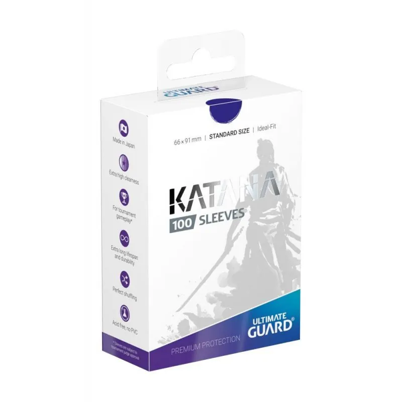 Ultimate Guard - 100 pochettes Katana Sleeves (format Standard) - Bleu