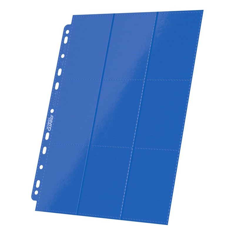 Ultimate Guard 18-Pocket Pages Side-Loading (10) - Blue / Bleu