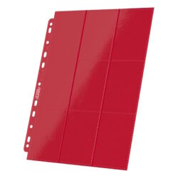 Ultimate Guard 18-Pocket Pages Side-Loading (10) – Red / Rouge